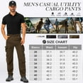 thumbnail image 3 of FEN AI Mens Cargo Work Pants Men Casual Outdoor Pants Travel Fishing Hiking Trousers, 3 of 10