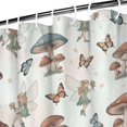 thumbnail image 3 of Mushroom Fairy Princess Pattern Shower Curtain 84"x72" ,Bathroom Decorative Shower Curtains Set with 12 Hooks,Modern Waterproof Washable Shower Curtain, 3 of 6