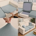 thumbnail image 7 of Sofa Cushion Cover Stretch Fabric Cover Stretch Fabric Sofa Cushion Cover Elastic Slipcover Chair Seat Protector Washable Furniture Cover Gray, 7 of 7