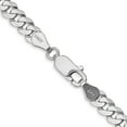 thumbnail image 3 of 14K White Gold Wg 4.75mm Flat Beveled Curb Chain (26 X 4.75) Made In South Africa wfbu120-26, 3 of 5