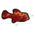 thumbnail image 6 of Tuffy Ocean Creature Fish Red Durable Plush Squeaky Dog Toy, 6 of 8