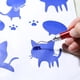 thumbnail image 3 of Zhuge Herramienta luminosa para tallado en relieve con calcomanías artesanales hechas a mano de 5 piezas, con gancho de aguja ligero, bolígrafo de desmalezado luminoso (azul), 3 of 5