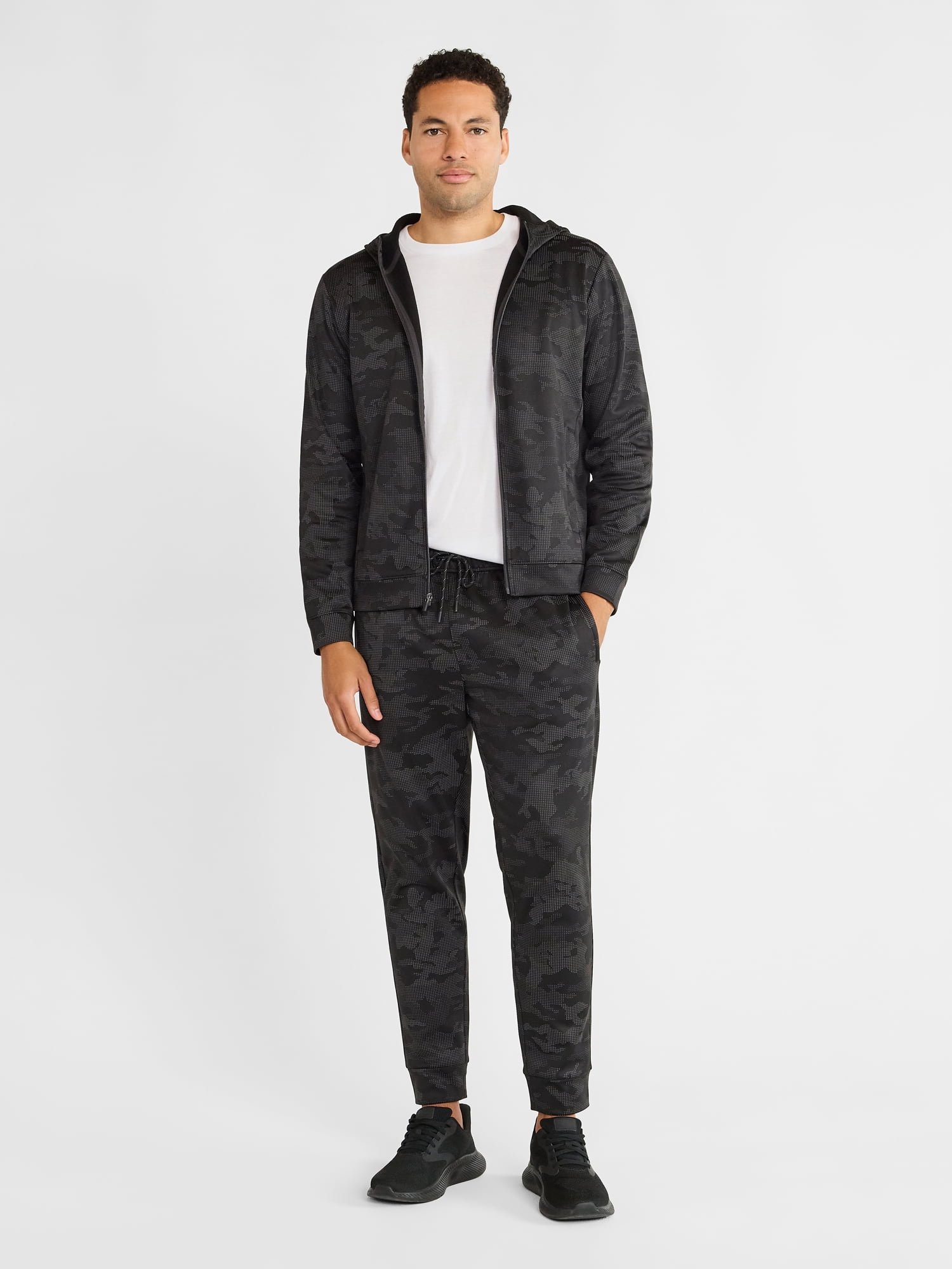 Athletic Works Men's and Big Men's Reflective Joggers, Sizes S-3XL