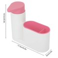 thumbnail image 4 of Kit de Rangement pour Éponge de Lavage Multifonctionnel Détergent pour Évier Distributeur de Savon (Rose), 4 of 5