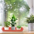 thumbnail image 3 of SUTENGDA 2Pcs Rectangular Plant Saucers Plastic Plant Saucers Planter Drip Tray Flower Pot Saucers, 3 of 6