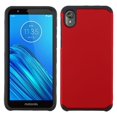 thumbnail image 2 of For Motorola Moto E6 Case, by Insten Astronoot Hard Plastic/Soft TPU Rubber Dual Layer [Shock Absorbing] Hybrid Case Cover compatible with Motorola Moto E6, 2 of 7