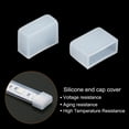 thumbnail image 4 of Uxcell Silicone End Cap Plug Cover, 200 Pack IP67 Waterproof Fit 3528/2835/3014 10mm Wide LED Tube Strip, Clear, 4 of 6
