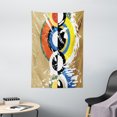thumbnail image 1 of Art Tapestry, Abstract Geometric Grunge Stylized Circles Triangles with Paint Strokes Trippy Design, Wall Hanging for Bedroom Living Room Dorm Decor, 40W X 60L Inches, Multicolor, by Ambesonne, 1 of 2