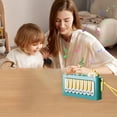thumbnail image 2 of Piano de Poche Bleu Mini Jouet pour Enfants Instrument de Musique Jouable Clavier Éducatif 6.89X3.94X1.42 Pouces Jouet d'Apprentissage pour Tout-Petits Cadeau d'Éveil Musical, 2 of 6