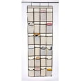 thumbnail image 2 of YBM Home Fabric Shoe Hanging Organizer with 24 Pockets for Closet and over the Door, Brown, 2 of 4