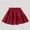 Red, variant on Girls' Brown Corduroy A-Line Tiered Ruffled Skirt - Cotton Spandex Elastic Waist for Kids 5-14 Years,Size 14 T