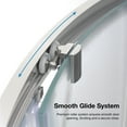 thumbnail image 6 of Ove Decors Breeze 36 in x 36 in x 77 in H Curved Corner Shower with Frosted Glass & Shower Base and Satin Nickel Hardware, 6 of 15