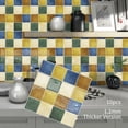 thumbnail image 4 of DEWOO Peel and Stick Backsplash Tiles Kitchen Bathroom Square Self Adhesive Wall Tile Checkerboard Checkered Stickers,Multicolor (10-Sheet, 12"×12"), 4 of 13