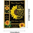 thumbnail image 4 of Sunflower Blanket Gifts Ultra Soft Light Weight Sunflower You are My Sunshine Throw Blanket Air Conditioning Blanket for Bed Couch Sofa Living Room Picnic 50x40/60x50/80x60 Inches, 4 of 6
