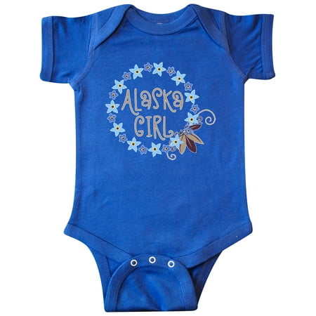 

Inktastic Alaska Girl Forget-Me-Not Flower Gift Baby Girl Bodysuit