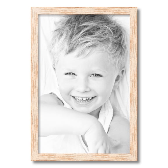 ArtToFrames 16x24 Inch Knotty Pines Pecan with White Wash Picture Frame, This White Wood Poster Frame is Great for Your Art or Photos, Comes with 060 Plexi Glass (4771)