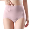 thumbnail image 2 of Kmdttou Panties for Women's Ladies Comfortable Ice Shreds Cool Large Size Abdominal Contraction Panties Hight Waiste Underpants (Regular & Plus Size), 2 of 6