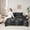 Gray Tan, variant on Manfei RetroCamo American Flag Twin Bedding,Fourth of July Bedding Comforter Set, Black Gray Orange, Black Reversible 7pcs