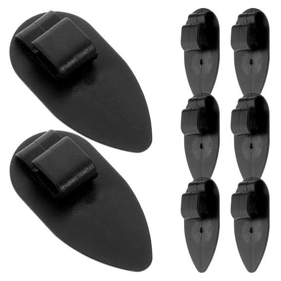 BESTONZON 10Pcs Car Floor Mat Fixing Clips Black Plastic Holders with Practical Design for Spill Prevention