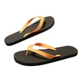 thumbnail image 3 of Pandaie Men's Flip Flops with Arch Support Yoga Mat Walking Thong Sandals Comfortable Slip on Slides Shower Shoes Indoor Outdoor Brown Size 11.5, 3 of 5