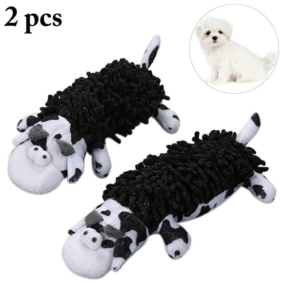 2PCS Dog Squeaky Toy Lovely Creative Puppy Squeaky Toy Plush Dog Toy