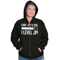 thumbnail image 4 of I Dont Get Older I Level Up Gamer Unisex Fleece Graphic Zip Up Hoodie Brisco Brands 4X, 4 of 5