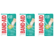 BAND-AID Skin-Flex Adhesive Bandages, All One Size, 25 ea (Pack of 3)