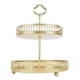 thumbnail image 1 of Soporte Para Tartas De Frutas, Cestas De Frutas, Bandeja De Metal De Dos Niveles, Frutero Grande, Cesta Para Pan Y Cesta Para Servir, Bandeja De 2 Niveles Para Frutas, Postres,, 1 of 7