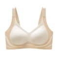 thumbnail image 6 of SUYOLL Women's Brassiere Thin Prevent Sagging Side Beauty Back Wire Free Solid Color Gather Bra Cool Comfort Fabric, 6 of 7