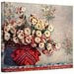 Claude Monet "Red Vase" Wrapped Canvas Art