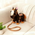 thumbnail image 5 of Interactive Animated Plush Horse with Motorized Motion - Realistic PP Cotton Stuffed Animal with Soothing Sound Effects for Adult Collectors and Thematic Display Enthusiasts, 5 of 6