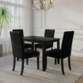 thumbnail image 2 of Home Design Skokie Dining Chair (Set of 2), Black, Parsons style, Cushioned seat and back, Comfortable seating, Sturdy frame, Modern design, Durable construction, 2 of 9