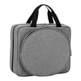 thumbnail image 2 of Kaireo Embroidery Project Bag, Square Supplies Storage Tote, Portable Craft Carry Case for Cross Stitch Kits Tools, Multiple Pockets, Gray, Bag Only, 2 of 9