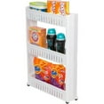 28" Slim Slide Out Storage Tower for Laundry, Bathroom, or Kitchen By