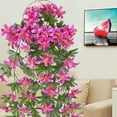 thumbnail image 4 of Artificial Hanging Plant Flower Bouquets 90cm Hanging Vine Plant Drooping Plant, 4 of 16