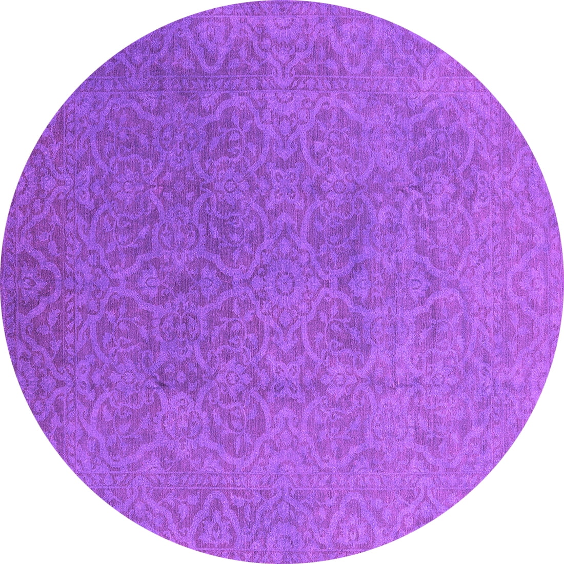 Ahgly Company Indoor Round Persian Pink Bohemian Area Rugs, 8' Round