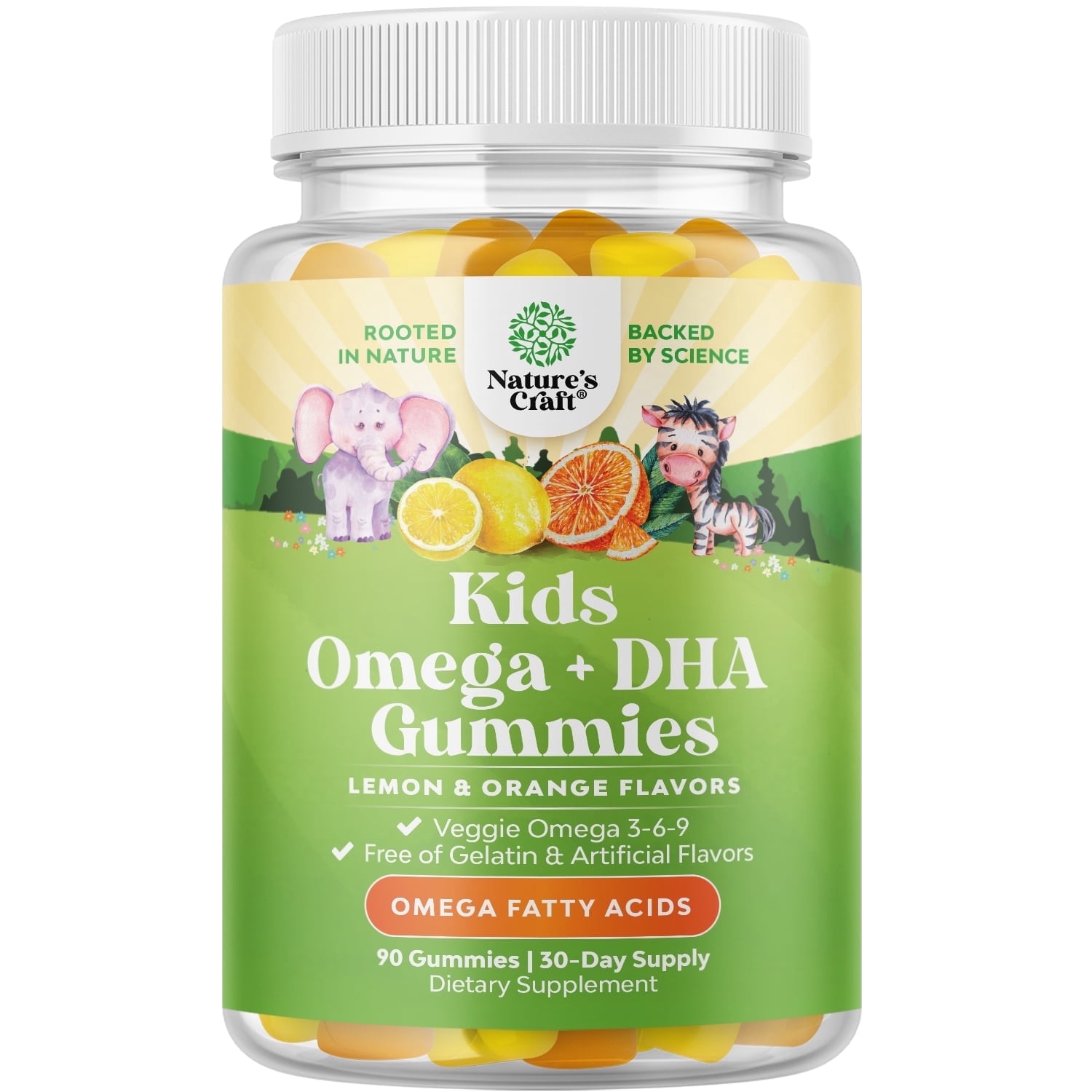 Vegetarian Omega 3 Gummies for Kids – Vision, Immunity & Focus Support