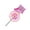 Pink, variant on Sinyiin Outdoor Rotating Owl Animal Wind Spinner Durable Yard Ornament For Family Garden