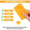 thumbnail image 3 of Auto Body Filler Applicators, 9-Pack Reusable Plastic Applicator Tools for Auto Body Applications, Fillers, Glazes, Caulks, and Repairs.,Yellow, 3 of 6