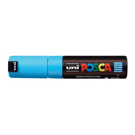 UPC: 4902778916544 | POSCA Paint Marker  PC-8K Broad Chisel  Light Blue