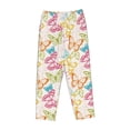 thumbnail image 4 of Daiia Retro Colorful Butterfly Women's Sleep Pant with Pockets and Drawstring,Pajama Pants-X-Large, 4 of 9