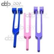 Ddp Set of 3 Pcs Aluminum Sensory Tuning Forks Colorful Rainbow C 128 256 512