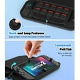 thumbnail image 5 of MoKo Carrying Case for Nintendo Switch 2, Protective Hard Shell Carry Case 10 Cartridges with Pockets for Switch 2, Black, 5 of 9