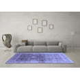 thumbnail image 3 of Ahgly Company Indoor Square Oriental Blue Traditional Area Rugs, 8' Square, 3 of 4