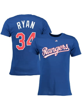 Nolan Ryan Texas Rangers Majestic Cooperstown Player Name & Number T-Shirt - Royal Blue