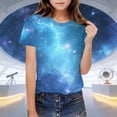 thumbnail image 2 of RXMEKW T-Shirt à Manches Courtes pour Enfants avec Imprimé Graphique, Col Rond, Mélange de Polyester Doux, Haut Décontracté pour Tout-Petits Garçons et Filles, 2 of 9