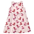 thumbnail image 5 of joogoo Girls Sleeveless Dress Boots Daisy Flower Stylish Short Sleeve Dresses 4T, 5 of 7