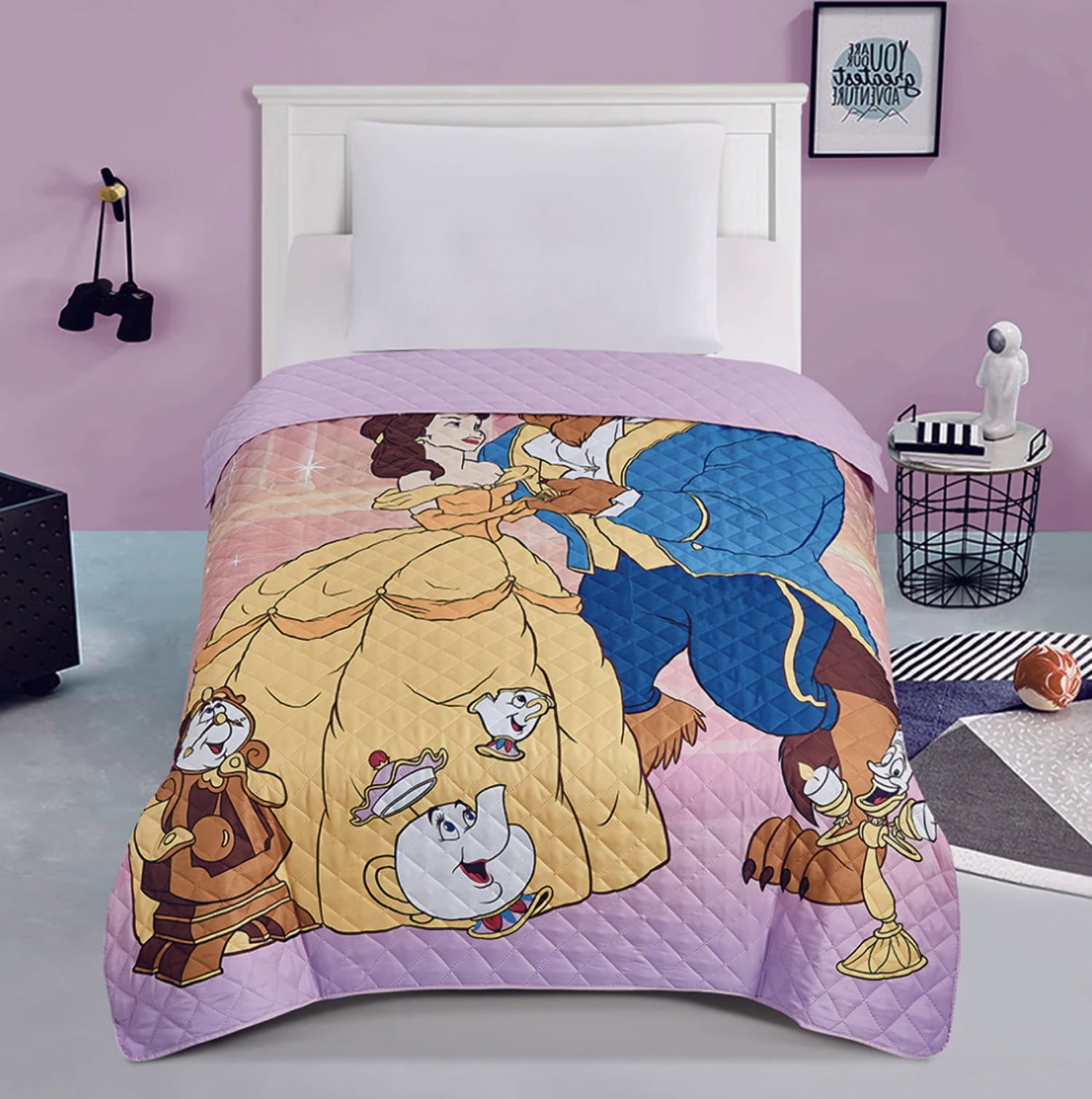 Jay Franco, Beauty and The Beast Princess Belle Twin Full Quilted