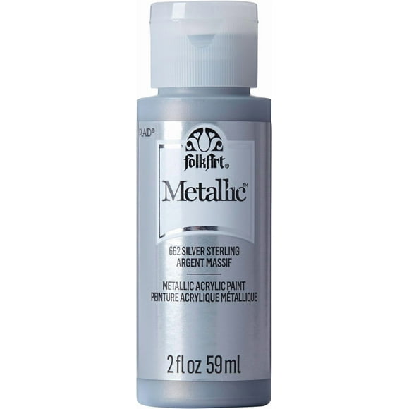 FolkArt Metallic Paint, Silver Sterling, FolkArt Metallic Paint