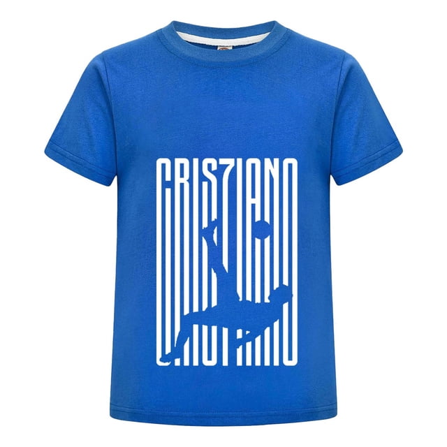 Camiseta de Niño con Diseño CR7 y Celebración Playera Deportiva de Cristiano Ronaldo